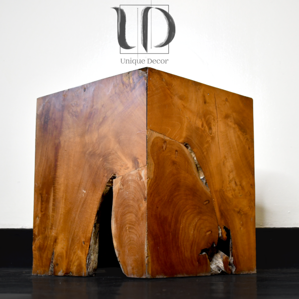 Essence - Teak Wood Cube