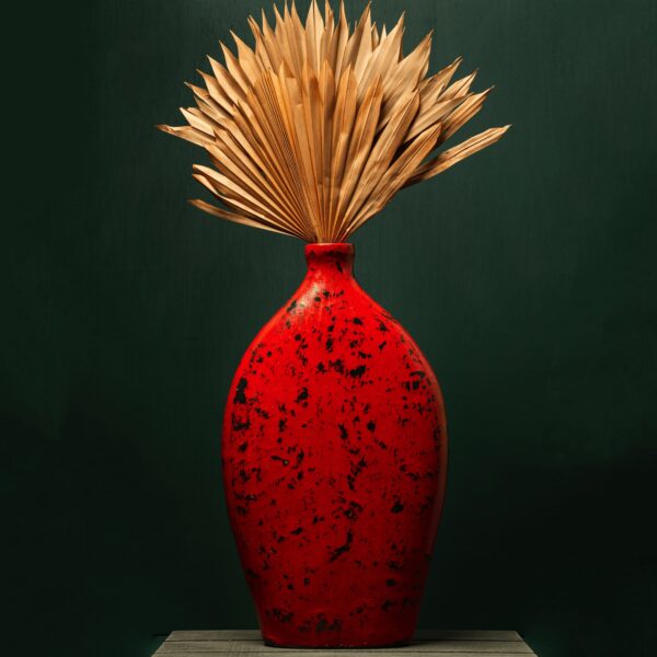 Crimson Majesty - (size L) Terracotta Vase