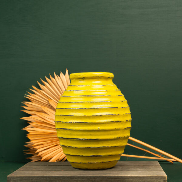Golden Wave - Terracotta Vase