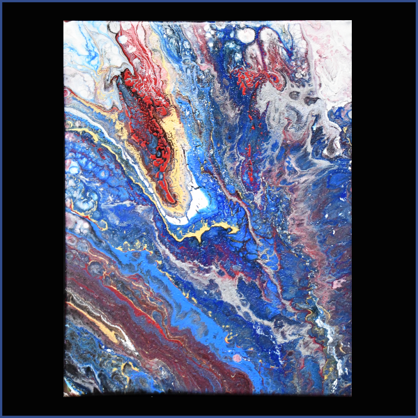 Technique: This painting is created using the fluid art technique, a method where liquid paint is poured, layered, and manipulated on the canvas to create organic and unpredictable designs. The use of silicone and heat tools adds depth and dimension, forming intricate "cells" and marbled textures. The shimmering metallic tones enhance the artwork, making it dynamic and ever-changing under different lighting conditions. Why it stands out: "Cosmic Symphony" is more than just a painting; it’s a portal to the unknown, a visual representation of the endless possibilities of the cosmos. Perfect as a statement piece for any modern or eclectic interior, this artwork brings a sense of wonder and sophistication to your space. Let it spark your imagination and transport you to the stars. About the Artist Iсe is a London-based tattoo artist whose primary focus is on creating expressive tattoo designs. Her extensive experience in tattooing has shaped her artistic vision, characterised by bold lines and a deep attention to detail. In addition to her tattoo work, ICE occasionally explores other mediums, such as acrylic and fluid art. Her paintings often reflect powerful emotions, cosmic wonders, and natural elements, blending her love for abstract forms with her storytelling ability. While tattooing remains her main passion and profession, these paintings serve as a creative outlet to expand her artistic boundaries.