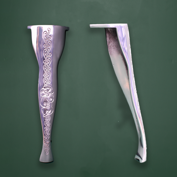 Mystic Spiral - Aluminium Table Legs Polished 400mm (Set of 4)