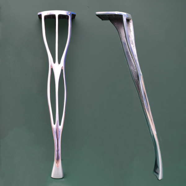 Celestial Elegance - Shiny Aluminium Table Legs 700mm (Set of 4)