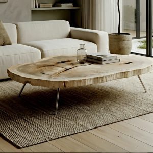 Smoky Galaxy – Petrified Wood Coffee Table (or just tabletop)